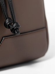 The Bucket Crossbody Handbag - Taupe & Black