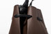 The Bucket Crossbody Handbag - Taupe & Black