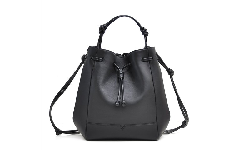 The Large Bucket Backpack - Black - Black