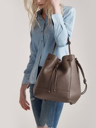 The Large Bucket Backpack - Taupe