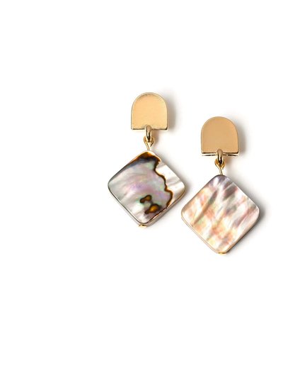 VUE by SEK Gold Dome + Abalone Earrings product