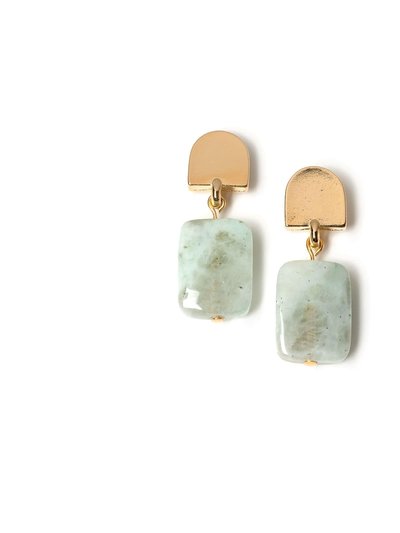 VUE by SEK Gold Dome + Chrysoprase Earrings product