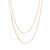 Gold Layered Chain Necklace, The Duo, II - Gold