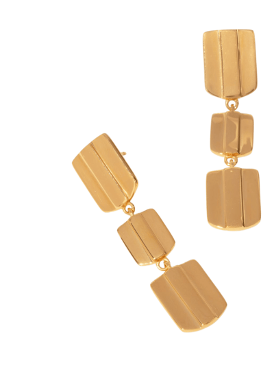 VUE by SEK Gold Layered Dome Drop Earrings product