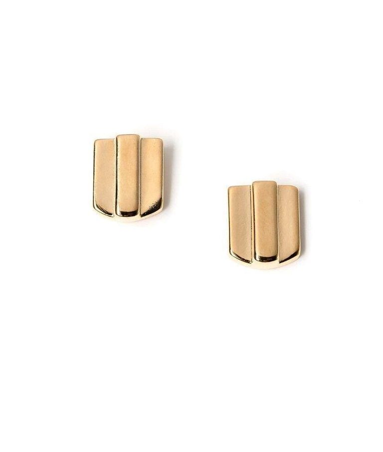 Gold Layered Dome Studs - Gold