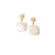 Gold Star + Freshwater Pearl Earrings - Gold