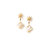 Gold Star + Mini Mother-of-Pearl Earrings - Mini Mother-of-pearl