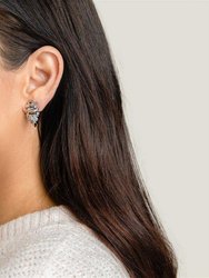 Rhodium May Earrings