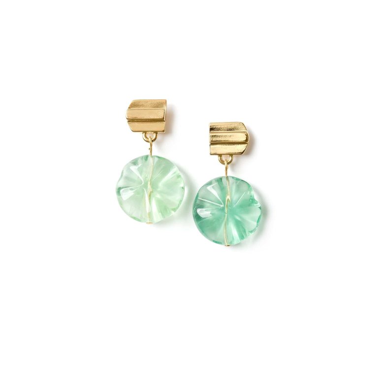 The Gold Layered Dome Collection - Green Fluorite