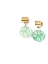 The Gold Layered Dome Collection - Green Fluorite