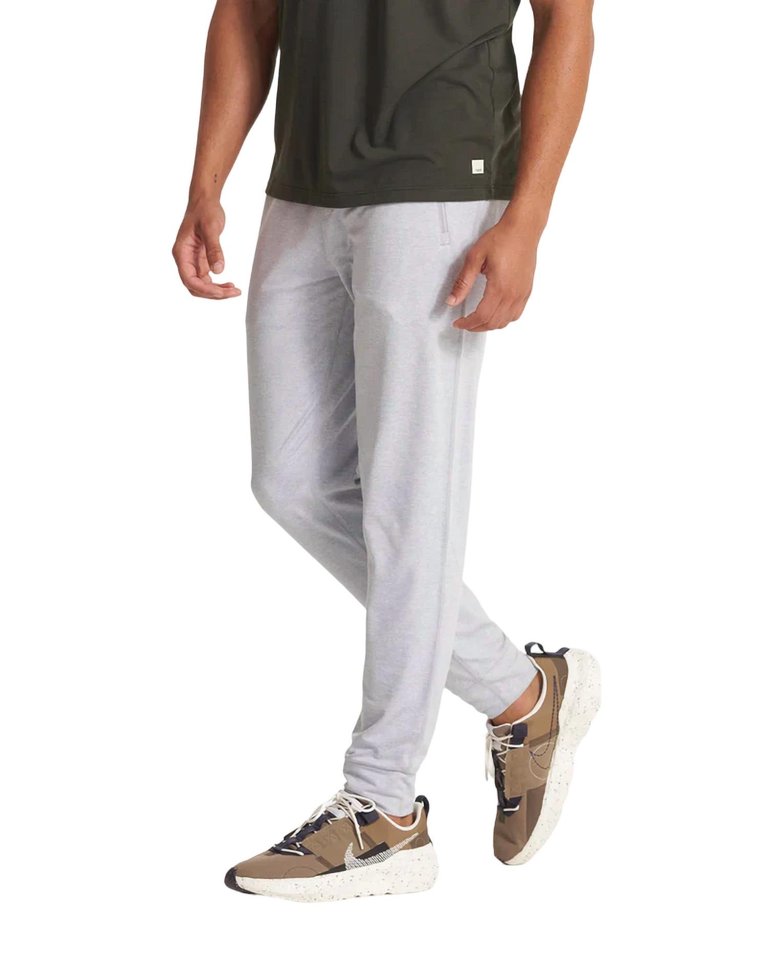 Ponto Performance Jogger In Platinum Heather - Platinum Heather