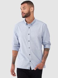 Oxford Chambray Button Up Shirt - Blue