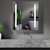 Erie Rectangular Silver Aluminum Recessed Or Surface Mount LED Mirror Medicine Cabinet