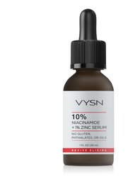 10% Niacinamide + 1% Zinc Serum - No Gluten, Phthalates, Or Oils - 1 oz