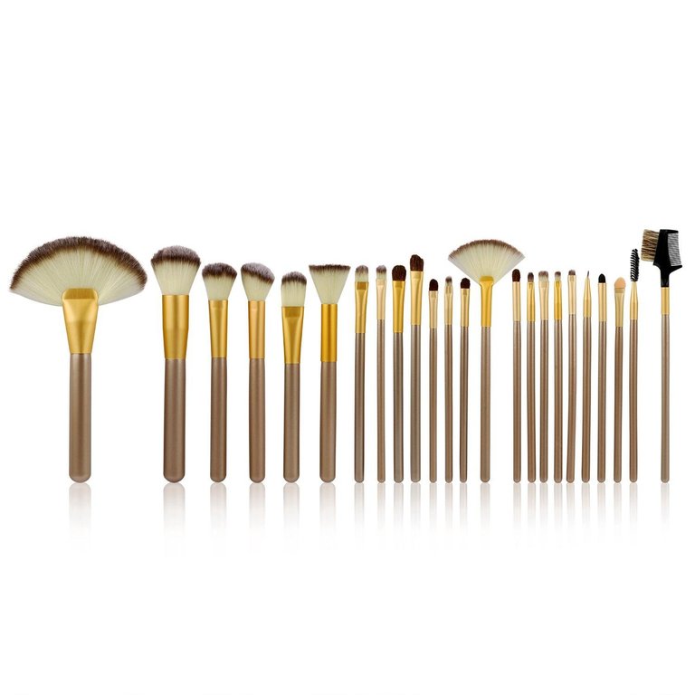 24 Pcs Makeup Brush Set With Carrying Bag