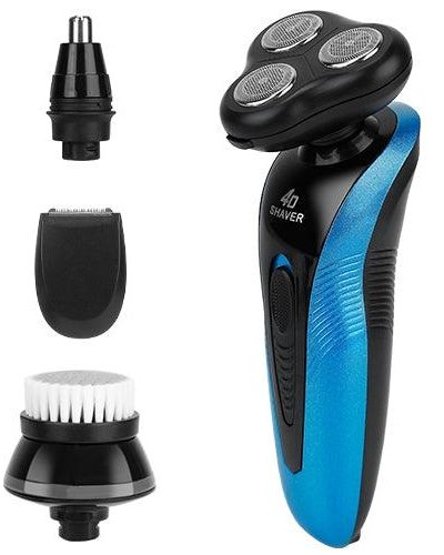 VYSN 4-In-1 Rechargeable IPX7 Waterproof Electric Shaver & Trimmer For Men With 4 Replacement Heads product