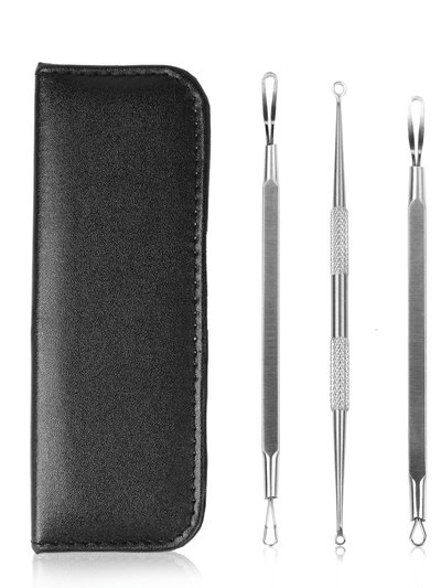 VYSN 5 Pcs Blackhead Remover Kit Pimple Comedone Extractor Tool Set Stainless Steel Facial Acne Blemish Whitehead Popping Zit Removing For Nose Face Skin product