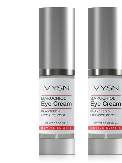 VYSN Bakuchiol Eye Cream - Flaxseed & Licorice Root - 2-Pack - 0.5 oz product