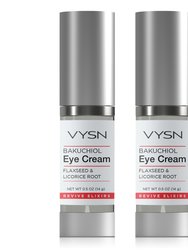 Bakuchiol Eye Cream - Flaxseed & Licorice Root - 2-Pack - 0.5 oz