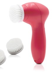Cleanse Pro Battery Operarted Power Face Brush With 2 Replacement Brush Heads