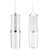 Cordless Oral Irrigator Water Flosser With 3 Modes, 4 Nozzles, & Detachable Water Tank For Travel - White