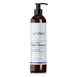 Cucumber Daily Cleanser - Vitamin B3 & White Willow -  8 oz