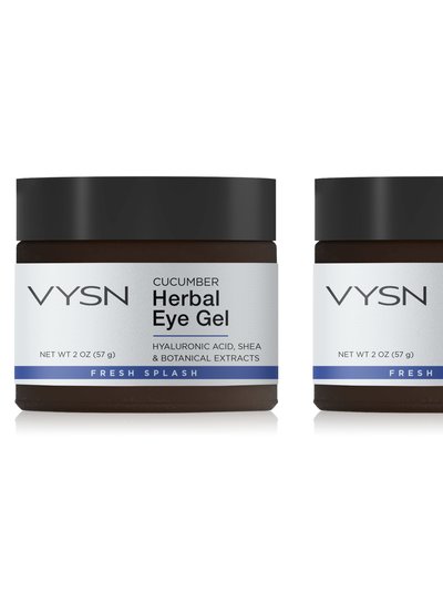 VYSN Cucumber Herbal Eye Gel - Hyaluronic Acid, Shea & Botanical Extracts - 2 Pack product