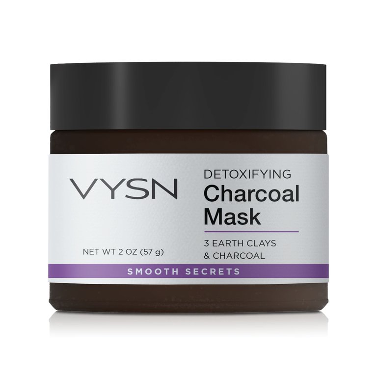 Detoxifying Charcoal Mask - 3 Earth Clays & Charcoal - 2 oz