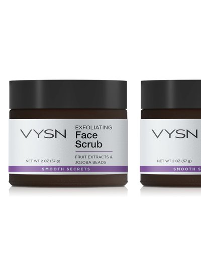 VYSN Exfoliating Face Scrub - Fruit Extracts & Jojoba Beads - 2-Pack - 2 oz product