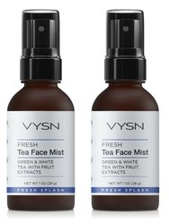 Fresh Tea Face Mist - Green & White Tea With Fruit Extracts - 2 Pack