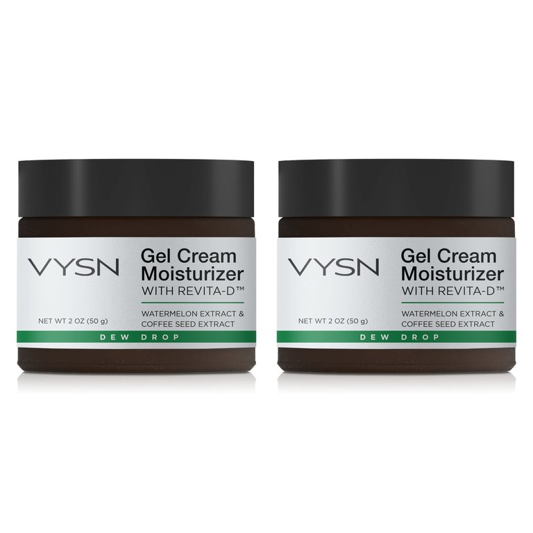 Gel Cream Moisturizer with ReVita-D™ - Watermelon Extract & Coffee Seed Extract - 2 Pack