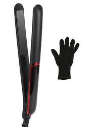 Hair Straightener Curling Iron 2 In 1 Twist Hair Straightener Ceramic Plate Hair Curler With Temperature Adjust LCD Display Glove