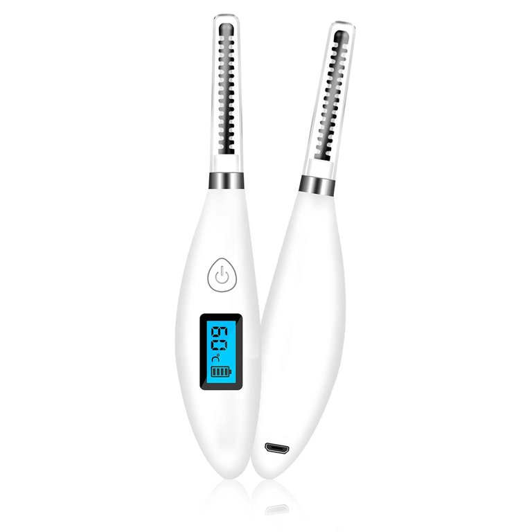 Heated Eyelash Curler - Mini Portable Electric Eyelash Curlers With LCD Display USB Rechargeable