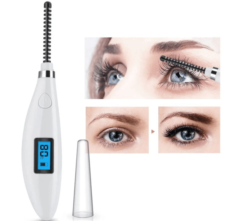 Heated Eyelash Curler - Mini Portable Electric Eyelash Curlers With LCD Display USB Rechargeable