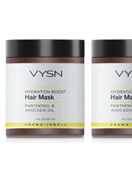 Hydration Boost Hair Mask - Panthenol & Avocado Oil - 2-Pack -  8 oz