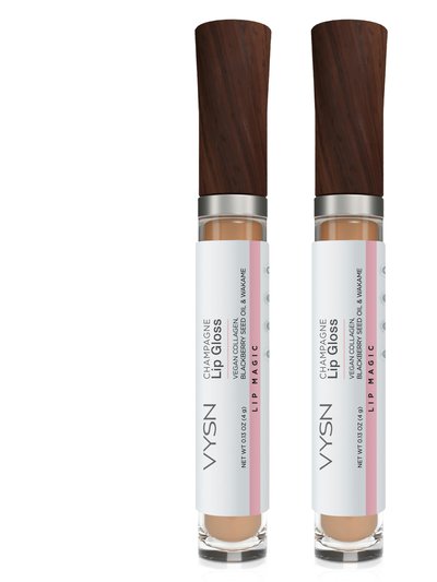 VYSN Lip Gloss With Gradual Plumping - Vegan Collagen, Blackberry Seed Oil & Wakame - 2 Pack product