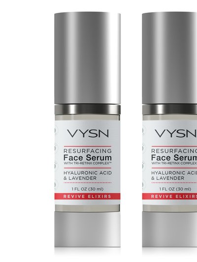 VYSN Resurfacing Face Serum With Tri-RetinX Complex™ - Hyaluronic Acid & Lavender - 2 Pack product