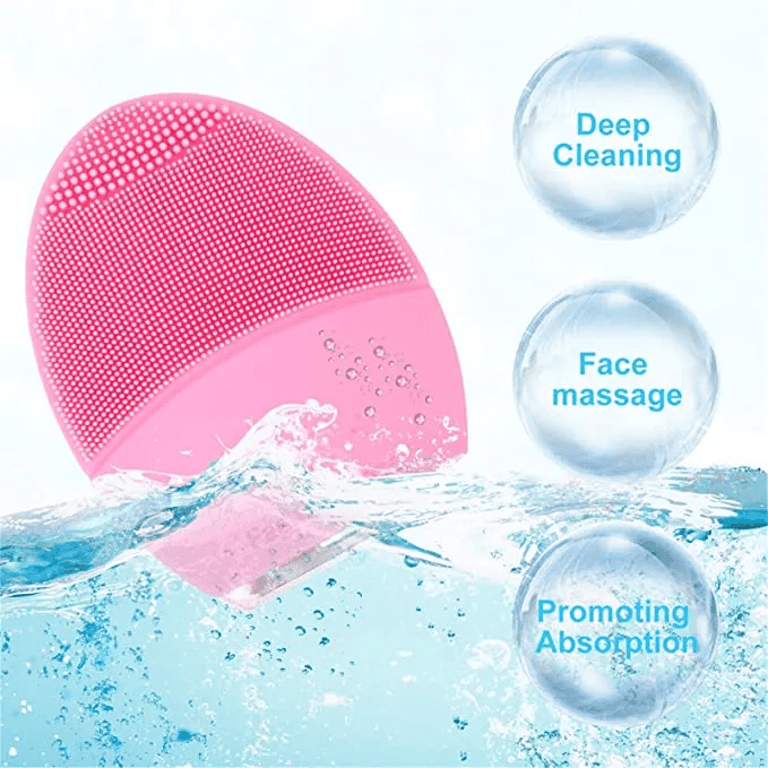 Silicone Rechargeable Facial Cleansing Brush & Massager