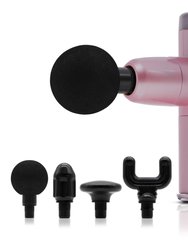 Sore Be Gone Massage Gun - 4 Attachments Included - Pink