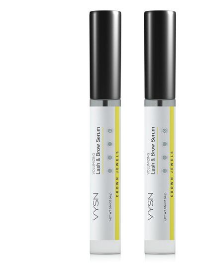 VYSN Volumizing Lash & Brow Serum - Moisturizing Support For Lashes & Brows - 2-Pack - 0.14 oz product