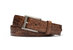 Men's Distressed Embossed Crocodile Belt With Antique Buckle In Cognac - Cognac