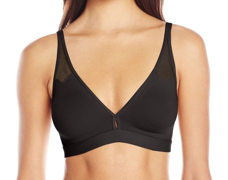 Body Molded Cup Bralette In Black - Black