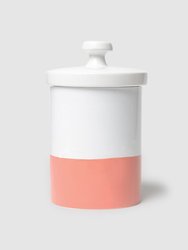 Dipper Color Ceramic Dog Treat Jar - Coral Dipper