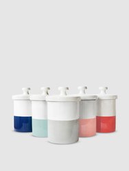 Dipper Color Ceramic Dog Treat Jar