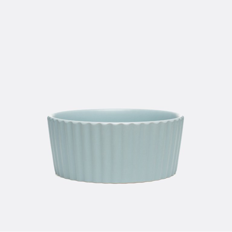 Ripple Ceramic Dog Bowl Royal Blue - Cloud Ripple