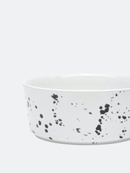 Splash Ceramic Dog Bowl - Black Splash