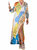 Exuma Kaftan Dress In Periwinkle Toucan