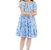 Girls' Annie Dress In Periwinkle Floral - Periwinkle Floral