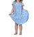 Girls' Ellie Dress In Periwinkle Palm - Periwinkle Palm