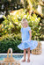 Girls' Ellie Dress In Periwinkle Palm